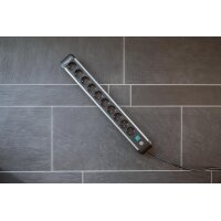 Brennenstuhl 1391030000 - 3 m - Indoor - Abgewinkelt - IP20 - Aluminium - Schwarz - Silber