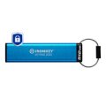 Kingston IronKey 512GB USB-C Keypad 200C - FIPS 140-3 Lvl 3 (ausstehend) AES-256 - 512 GB - USB Typ-C - 3.2 Gen 1 (3.1 Gen 1) - 280 MB/s - Schutzhülle - Blau