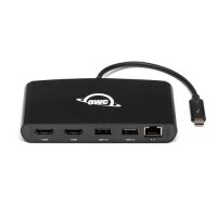 OWC Thunderbolt 3 mini Dock - Kabelgebunden - Thunderbolt 3 - 1000 Mbit/s - Schwarz - 40 Gbit/s - Aluminium