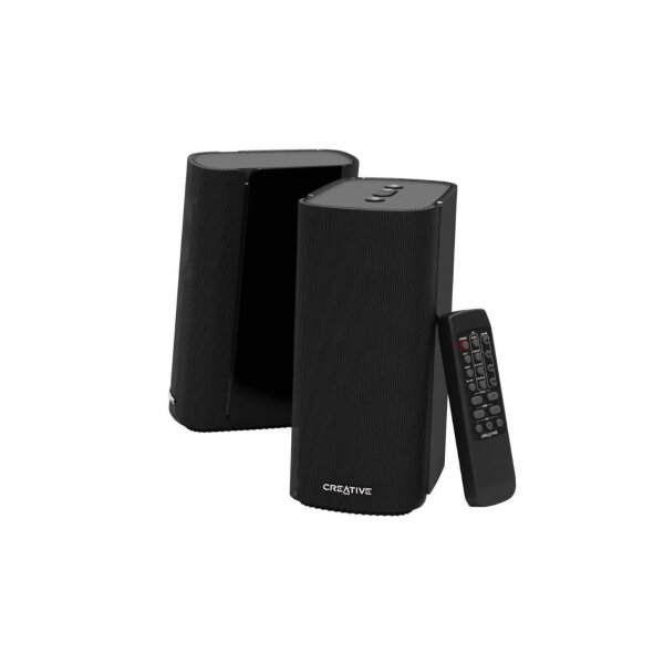 Creative Labs T100 - Voller Bereich - 2.0 Kanäle - Verkabelt & Kabellos - 20 W - 50 - 20000 Hz - Schwarz