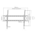 Manhattan 461931 - 3,05 m (120") - 50 x 50 mm - 900 x 600 mm - -10 - 10° - Stahl - Schwarz