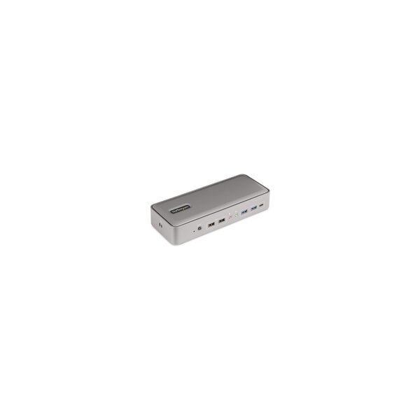 StarTech.com Dual Monitor USB-C KVM Dockingstation für Zwei Laptops - 2x 4K 60Hz DisplayPort Monitore Dock/KVM Switch - 5x USB - 90W/45W Power Delivery für zwei Notebooks - USB-C KVM - Windows/macOS - 3840 x 2160 Pixel - Ethernet/LAN - 4K Ultra HD - 180 W