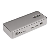 StarTech.com Dual Monitor USB-C KVM Dockingstation für Zwei Laptops - 2x 4K 60Hz DisplayPort Monitore Dock/KVM Switch - 5x USB - 90W/45W Power Delivery für zwei Notebooks - USB-C KVM - Windows/macOS - 3840 x 2160 Pixel - Ethernet/LAN - 4K Ultra HD - 180 W