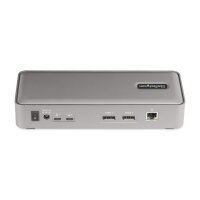 StarTech.com Dual Monitor USB-C KVM Dockingstation für Zwei Laptops - 2x 4K 60Hz DisplayPort Monitore Dock/KVM Switch - 5x USB - 90W/45W Power Delivery für zwei Notebooks - USB-C KVM - Windows/macOS - 3840 x 2160 Pixel - Ethernet/LAN - 4K Ultra HD - 180 W