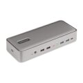StarTech.com Dual Monitor USB-C KVM Dockingstation für Zwei Laptops - 2x 4K 60Hz DisplayPort Monitore Dock/KVM Switch - 5x USB - 90W/45W Power Delivery für zwei Notebooks - USB-C KVM - Windows/macOS - 3840 x 2160 Pixel - Ethernet/LAN - 4K Ultra HD - 180 W