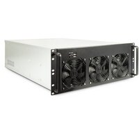 Inter-Tech 4F28 - Rack - Schwarz - Silber - ATX - EATX -...