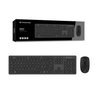 Conceptronic Orazio - Volle Größe (100%) - RF Wireless - QWERTY - Schwarz - Maus enthalten