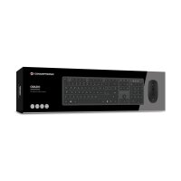 Conceptronic Orazio - Volle Größe (100%) - RF Wireless - QWERTY - Schwarz - Maus enthalten