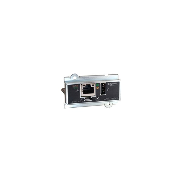 APC Netzwerkmanagement-Karte - USV Netzwerkmanagement-Karten - für Easy UPS 3 Serie - 3-Phasen - Fernüberwachung und -verwaltung der USV - Netzwerk-Management-Karte - Schwarz - Metallisch - PowerNet MIB - Easy UPS 3 Series - AS/NZS - CISPR 32 - EN 55024 -