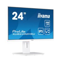 Iiyama 23.8" (60.5 cm) Monitor mit IPS-Panel-Technologie - 100Hz Bildwiederholfrequenz und einem höhenverstellbarem Standfuß - 60,5 cm (23.8") - 1920 x 1080 Pixel - Full HD - LED - 0,4 ms - Weiß