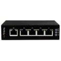 StarTech.com 5 Port Unmanaged Industrieller Gigabit Ethernet Switch - Hutschienen- / Wandmontierbar - Unmanaged - Gigabit Ethernet (10/100/1000) - Vollduplex - Wandmontage