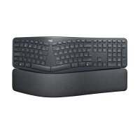 Logitech Ergo K860 - Volle Größe (100%) - RF Wireless + Bluetooth - Halbmechanischer Schlüsselschalter - Graphit