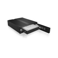 ICY BOX IB-170SK-B - 13,3 cm (5.25 Zoll) - Speicherlaufwerkbehälter - 3.5 Zoll - SATA - Serial ATA II - Serial ATA III - 3.5" - Schwarz