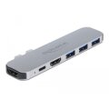 Delock Dockingstation für MacBook Dual HDMI 4K / PD / Hub - Andocken - 60 W - Grau - 3840 x 2160 Pixel - Metall - China