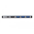 Delock Dockingstation für MacBook Dual HDMI 4K / PD / Hub - Andocken - 60 W - Grau - 3840 x 2160 Pixel - Metall - China