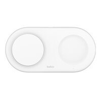 Belkin Boost Charge Pro 2in1 Qi2 15w Magnetic Charging Pad White