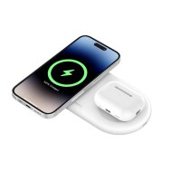 Belkin Boost Charge Pro 2in1 Qi2 15w Magnetic Charging Pad White