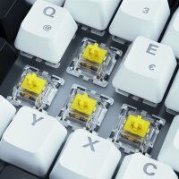 Sharkoon Skiller SGK50 S3 Gaming-Tastatur Gateron Yellow weiß - Tastatur - 85 Tasten