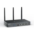 TP-LINK Omada ER706W - Dual-Band (2,4 GHz/5 GHz) - Ethernet/LAN - Schwarz - Desktop-/Pol-Router