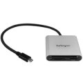 StarTech.com USB 3.0 Kartenleser mit USB-C - SD - MicroSD - CompactFlash - CF - MMC - MicroSD (TransFlash) - MicroSDHC - MicroSDXC - SD - SDHC - SDXC - Schwarz - Silber - 5000 Mbit/s - Aluminium - Kunststoff - CE - FCC - RoHS - USB 3.2 Gen 1 (3.1 Gen 1) T