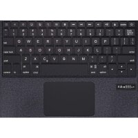 DEQSTER Rugged Touch Keyboard Folio - mit Trackpad - für Apple iPad 10.2" (7/8/9. Gen.) - Bluetooth - QWERTZ Layout, robust, stabil, Tastatur, Schutzhülle