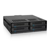 Icy Dock MB324SP-B - SATA - Serial ATA II - Serial ATA III - Serial Attached SCSI (SAS) - 440 g - Desktop - Schwarz