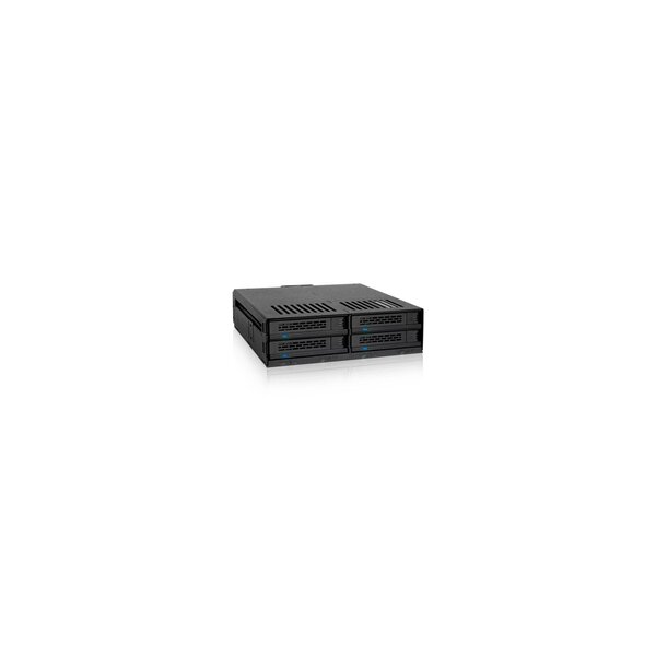 Icy Dock MB324SP-B - SATA - Serial ATA II - Serial ATA III - Serial Attached SCSI (SAS) - 440 g - Desktop - Schwarz