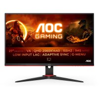 AOC G2 Q27G2E/BK - 68,6 cm (27 Zoll) - 2560 x 1440 Pixel - Quad HD - 1 ms - Schwarz - Rot