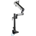 StarTech.com Schreibtisch-Monitorarm mit 2x USB 3.0-Anschlüssen - Monitorhalterung mit Kabelmanagement für bis zu 34 "VESA-Display - Ergonomischer Gelenkarm - Schreibtischklemme/Tülle - Klemme - 8 kg - 43,2 cm (17") - 86,4 cm (34") - 100 x 100 mm - Schwar
