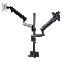 StarTech.com Dual Monitor Halter für Tischmontage - Flexible Monitorarm für 2x VESA Monitore bis zu 32 Zoll(8kg) - Vertikal Stapelbare Arme - Höhenverstelbar/Schwenkbar - Klemme/Tülle - Klemme - 16 kg - 81,3 cm (32") - 100 x 100 mm - Höhenverstellung - Sc