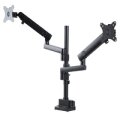 StarTech.com Dual Monitor Halter für Tischmontage - Flexible Monitorarm für 2x VESA Monitore bis zu 32 Zoll(8kg) - Vertikal Stapelbare Arme - Höhenverstelbar/Schwenkbar - Klemme/Tülle - Klemme - 16 kg - 81,3 cm (32") - 100 x 100 mm - Höhenverstellung - Sc