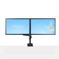 StarTech.com Dual Monitor Halter für Tischmontage - Flexible Monitorarm für 2x VESA Monitore bis zu 32 Zoll(8kg) - Vertikal Stapelbare Arme - Höhenverstelbar/Schwenkbar - Klemme/Tülle - Klemme - 16 kg - 81,3 cm (32") - 100 x 100 mm - Höhenverstellung - Sc