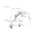 Equip Tischhalterung 17"-35"/1TFT 10.5kg 360° sw retail