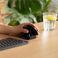 R-Go Maus Twister e nomisch beidhändig USB u. Bluetooth sw - Maus - 2.400 dpi