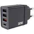 Verbatim CHR-30EU1 USB Ladegerät 30 W 3x USB-A 1x USB-C PD QC 3.0 PD 3.0