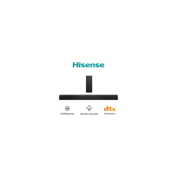 Hisense HS2100 - Kanäle - - DTS Virtual X - Dolby Digital - Plus - 2 - Subwoofer - 2 - Subwoofer - 2.1