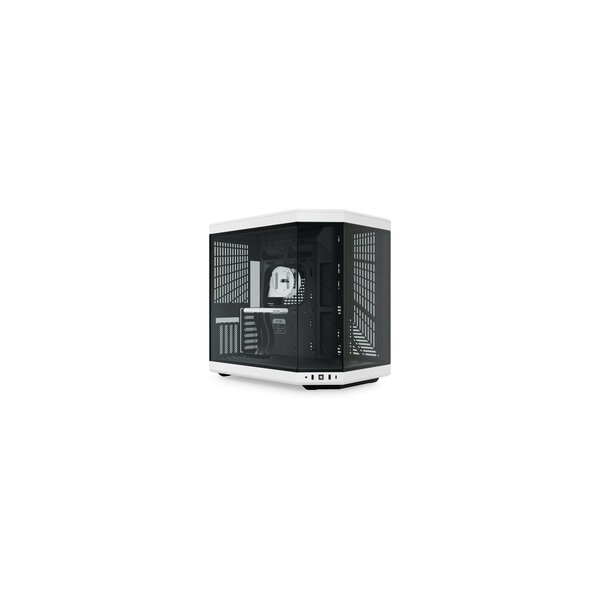 HYTE PC Gehäuse Y70 Schwarz/Weiß - Midi/Minitower - ATX