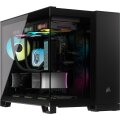Corsair Geh Micro-ATX 2500X Link Tempered Glass Black - Tower - ATX