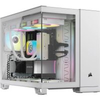 Corsair Geh Micro-ATX 2500X LINK Tempered Glass White - Gehäuse