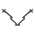 Bakker E. Flexible Monitorarm Dual schw.