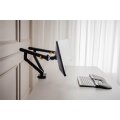 Bakker E. Flexible Monitorarm Dual schw.