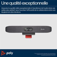 HP Poly Studio R30 Plus Audio Video Soundbar mit HP USB-C Dock G5