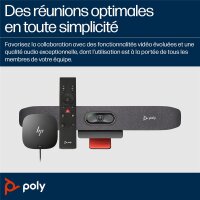 HP Poly Studio R30 Plus Audio Video Soundbar mit HP USB-C Dock G5