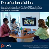 HP Poly Studio R30 Plus Audio Video Soundbar mit HP USB-C Dock G5