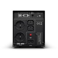 CyberPower Systems CyberPower PR750ELCDGR Line-Interactive USV 750VA/675W Tower - Reine Sinuswelle - AVR - LCD - Ausgang (4) 2x Schuko 2x IEC - RS232 - USB (HID) - EPO - Expansion Port für opt. Netzwerkkomunikation - Line-Interaktiv - 0,75 kVA - 675 W - R