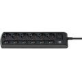 Brennenstuhl 1153110116 - 2 m - Drinnen - IP20 - Schwarz - 6 AC-Ausgänge - 16 A