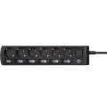 Brennenstuhl 1153110116 - 2 m - Drinnen - IP20 - Schwarz - 6 AC-Ausgänge - 16 A