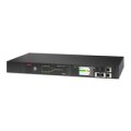 APC Netshelter Rack Automatic Transfer Switch - 1HE - 10A - 230V - C14 IN - 12 C13 OUT - 50/60Hz - Rackmount - 1U - LCD - 12 AC-Ausgänge - Schwarz