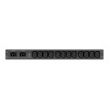 APC Netshelter Rack Automatic Transfer Switch - 1HE - 10A - 230V - C14 IN - 12 C13 OUT - 50/60Hz - Rackmount - 1U - LCD - 12 AC-Ausgänge - Schwarz