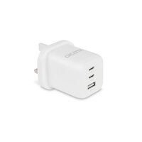 Dicota Compact 3-Port GaN Wall Charger 65W UK white